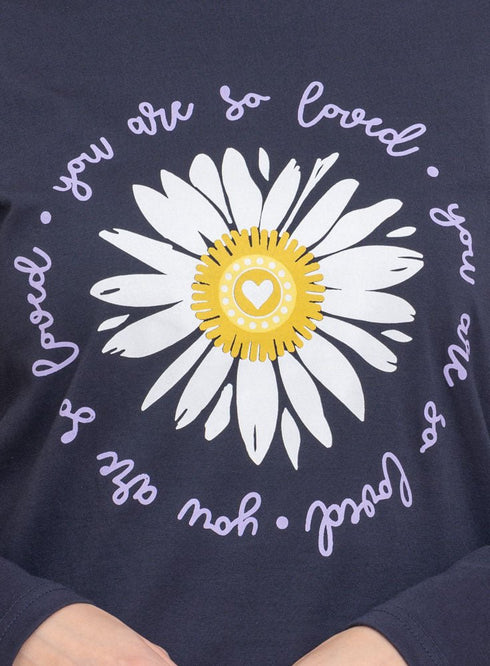 Indigo Printed Long - Sleeve Design 22 - Khotwh